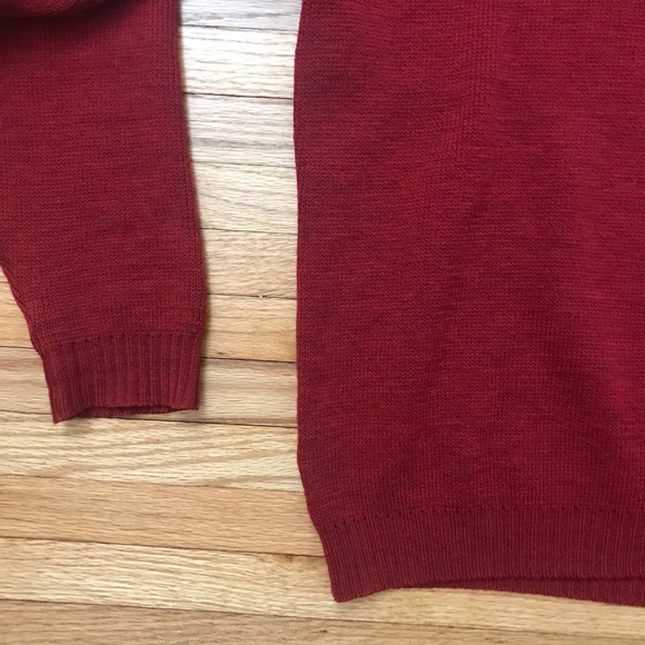 Tricots St Raphael - Red Merino Wool Sweater - Picture 11 of 12